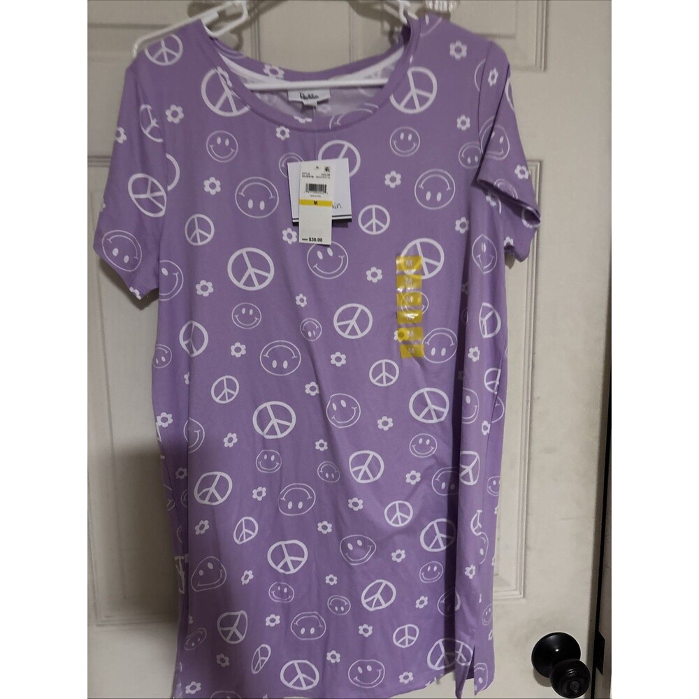 Brand New Roudelain Women's Size Medium Lilac Purple Knee Length Nightgown Dress